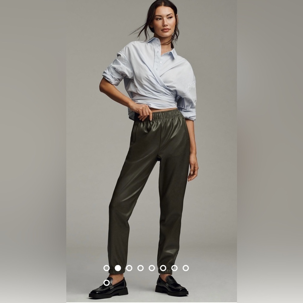 NWT Size XS (Waist 13-15") - Avec Les Filles Faux Leather Joggers
